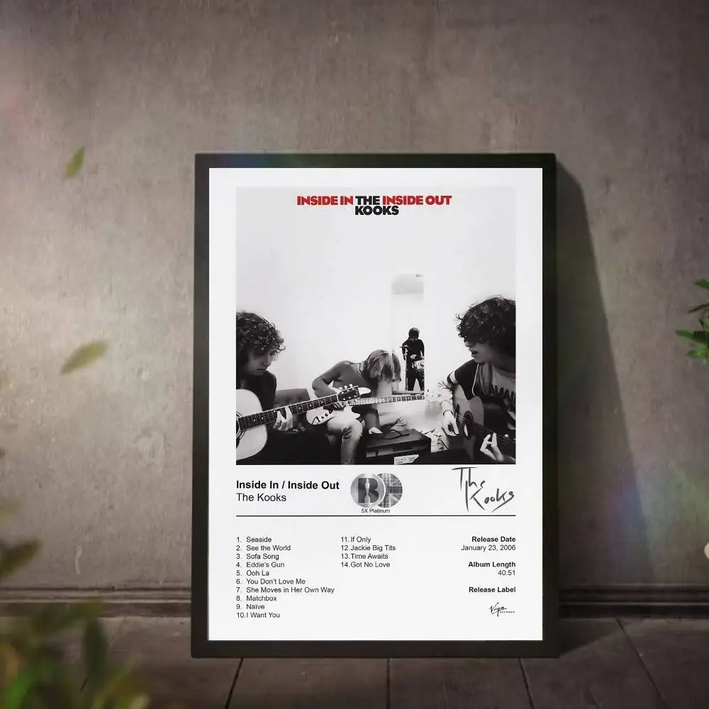 T-The K-Kooks Poster Music Album Canvas Print Wall Art Room Decor Wall Art Print Home Decor 50X70 Room