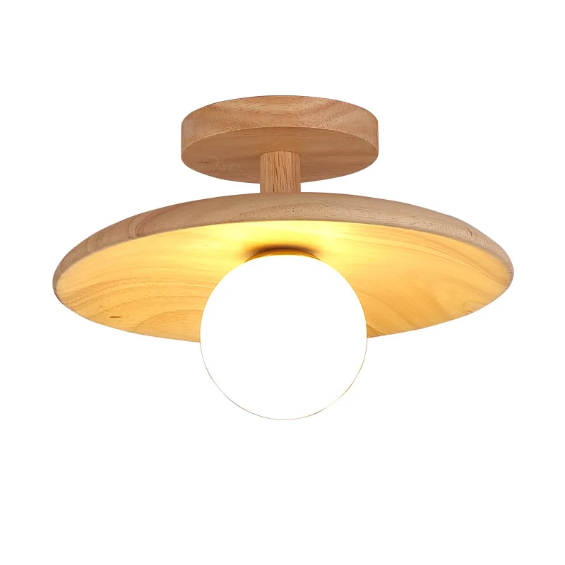 Japanese-style log wind porch ceiling lamp home modern simple lamps and lanterns silent home improvement balcony aisle corridor
