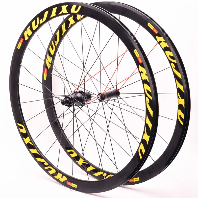 RUJIXU 700C frame height 38mm front two rear four bearing road bike wheels