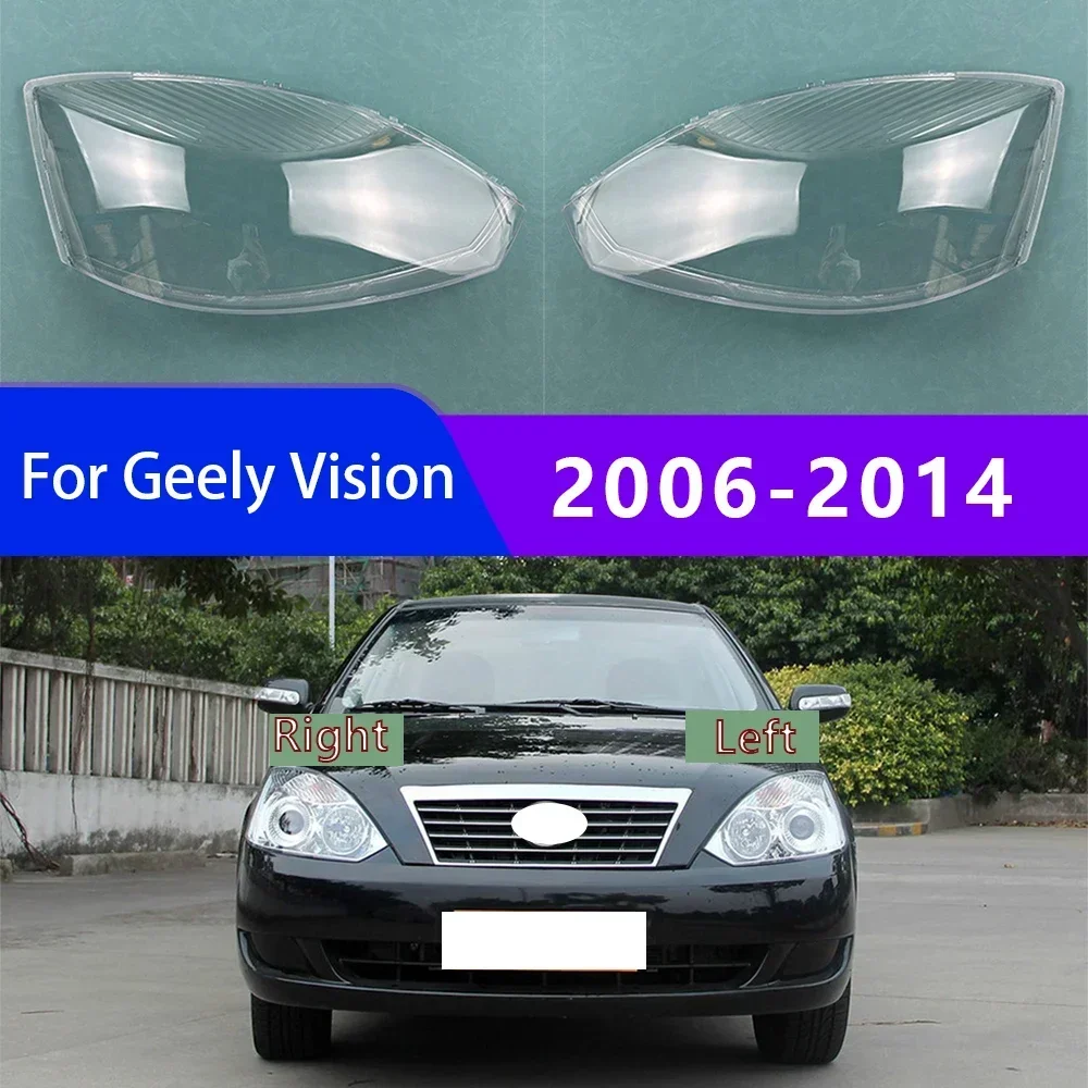 

For Geely Vision 2006-2014 Car Accessories Headlight Lamp Shade Headlamp Lampshade Cover Lens Plexiglass