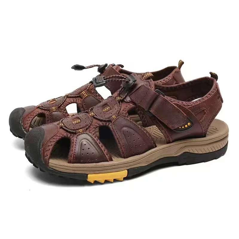 Kowm Rindsleder Upstream Schuhe Männer Outdoor Waten Aqua Schuhe atmungsaktive Mesh Sandalen schnell trocknende Männer Turnschuhe Wassers chuhe