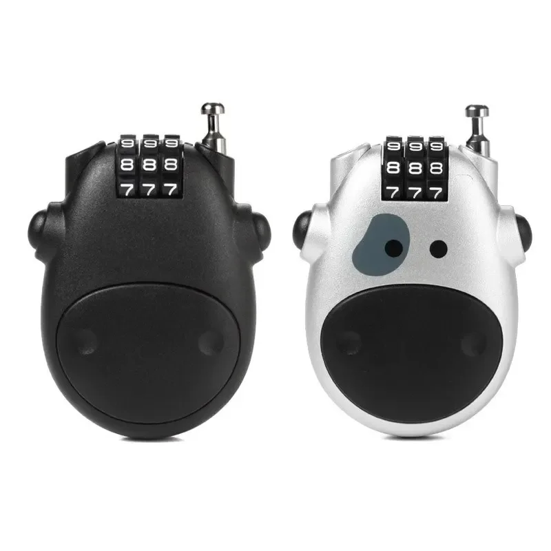 دراجة الصلب كابل قفل حقيبة خوذة قابل للسحب سلك حبل قفل آمن مكافحة سرقة صغيرة عالية الدقة كلمة المرور خزانة