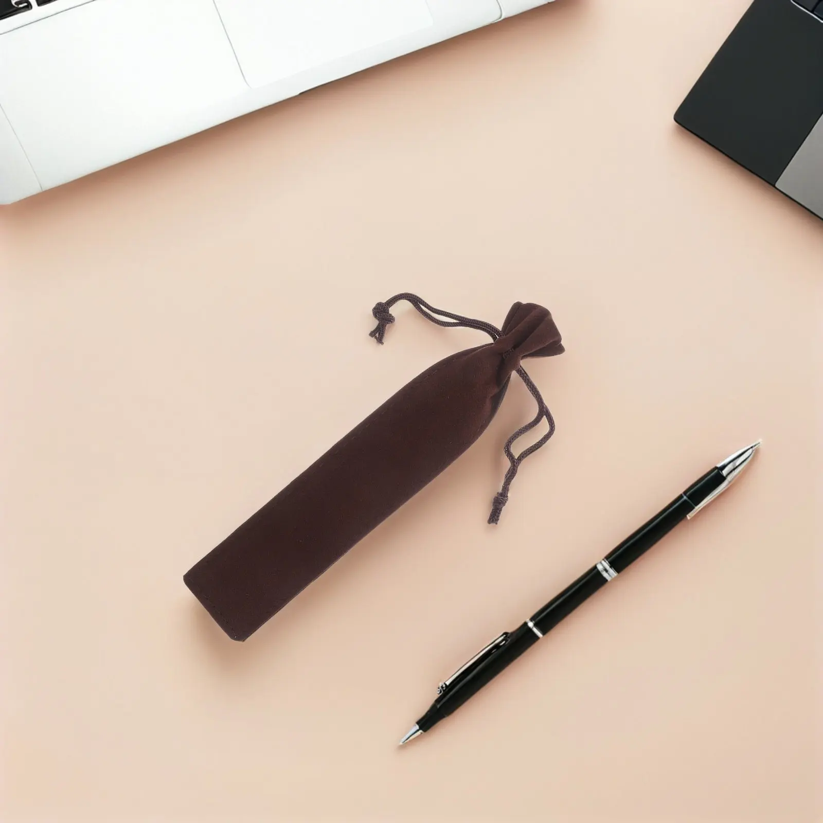 35Pcs Drawstring Pen Pouch Soft Sleeve Holder Pencil Bag Pen Case Portable Stationery Organizer for School Office