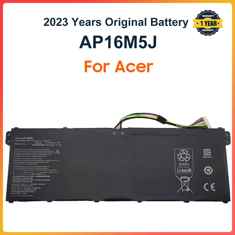 AP16M5J Laptop Battery Acer Aspire 1 for Aspire 3 A315-21 A315-51 ES1 A114 A315 KT.00205.004 7.7V 4810mAh