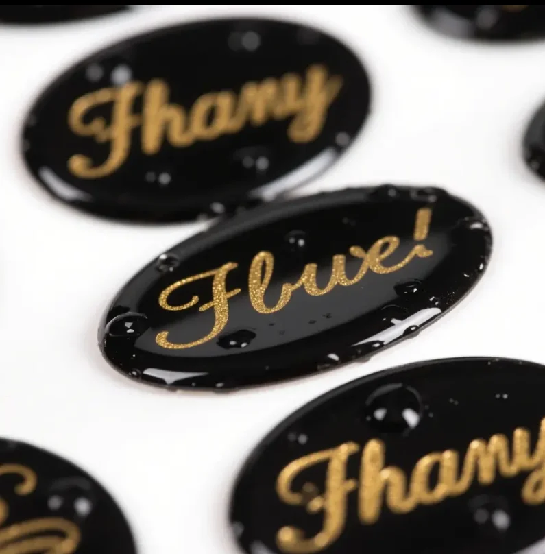 

Customized logo dome sticker, strong adhesive, epoxy resin, 3D dome transparent waterproof resin label sticker