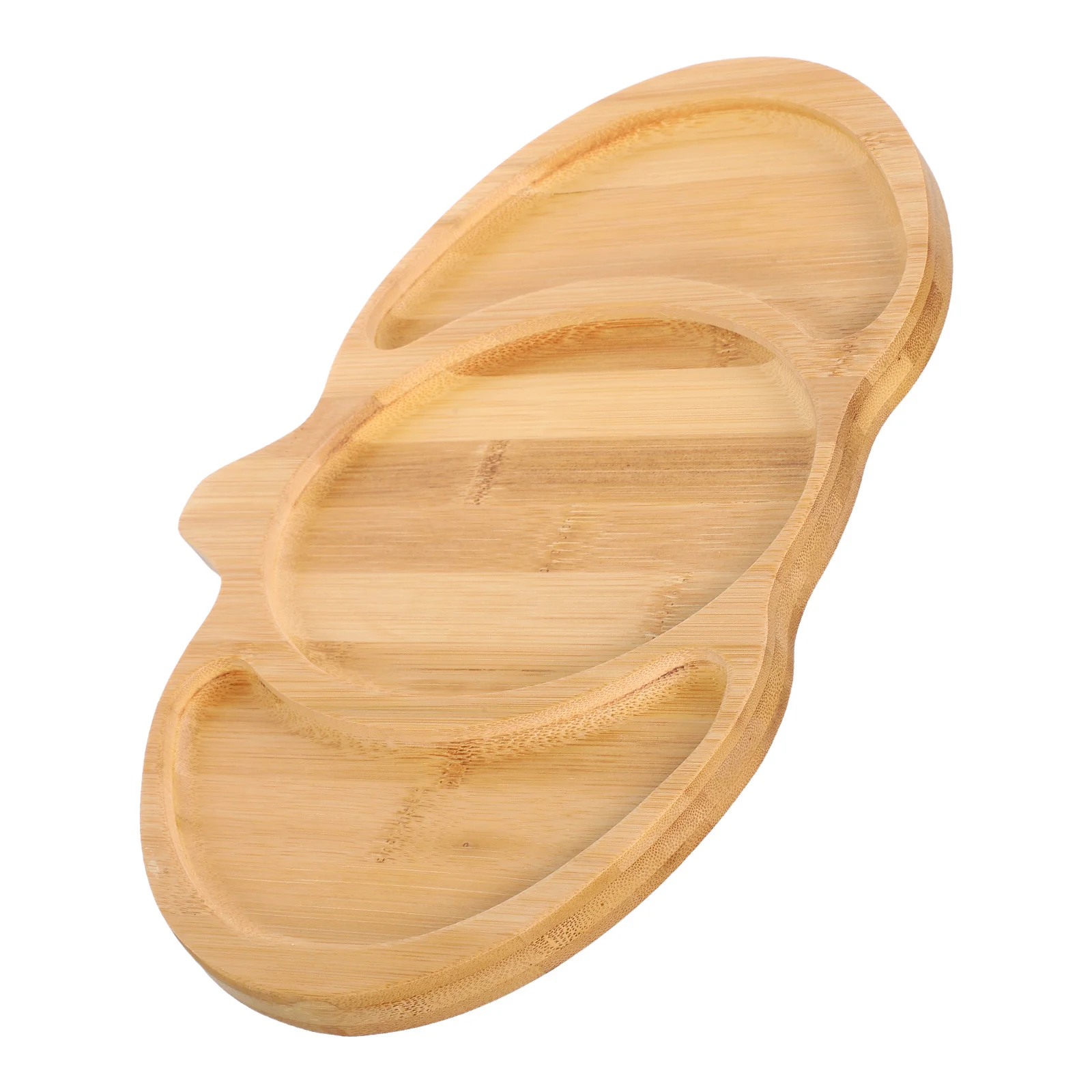 

Pumpkin Wooden Serving Platter 3 Grooves Halloween Snacks Fruits Cheese Tray Bamboo Charcuterie Board Autumn Party Decor