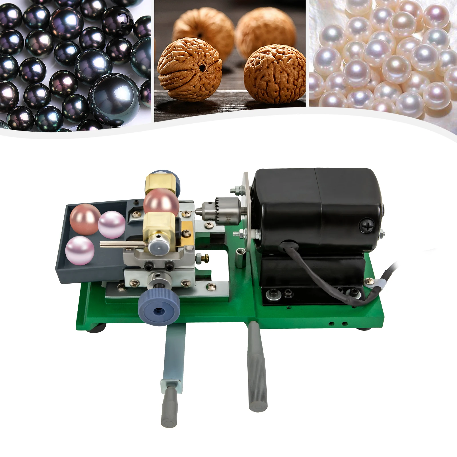 Jewelry Driller Grinding Tool Jewelry Pearl Drilling Holing Machine for Drill Holes In Plastic and Amber Complete Kit