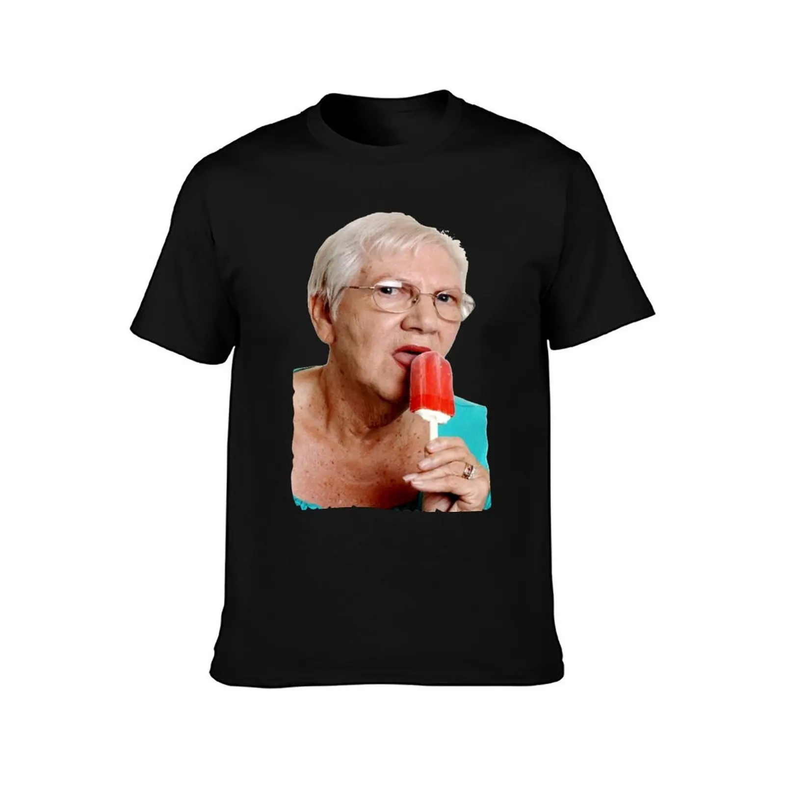 Granny Ice Lolly T-Shirt man t shirts high quality luxury brand T-Shirt