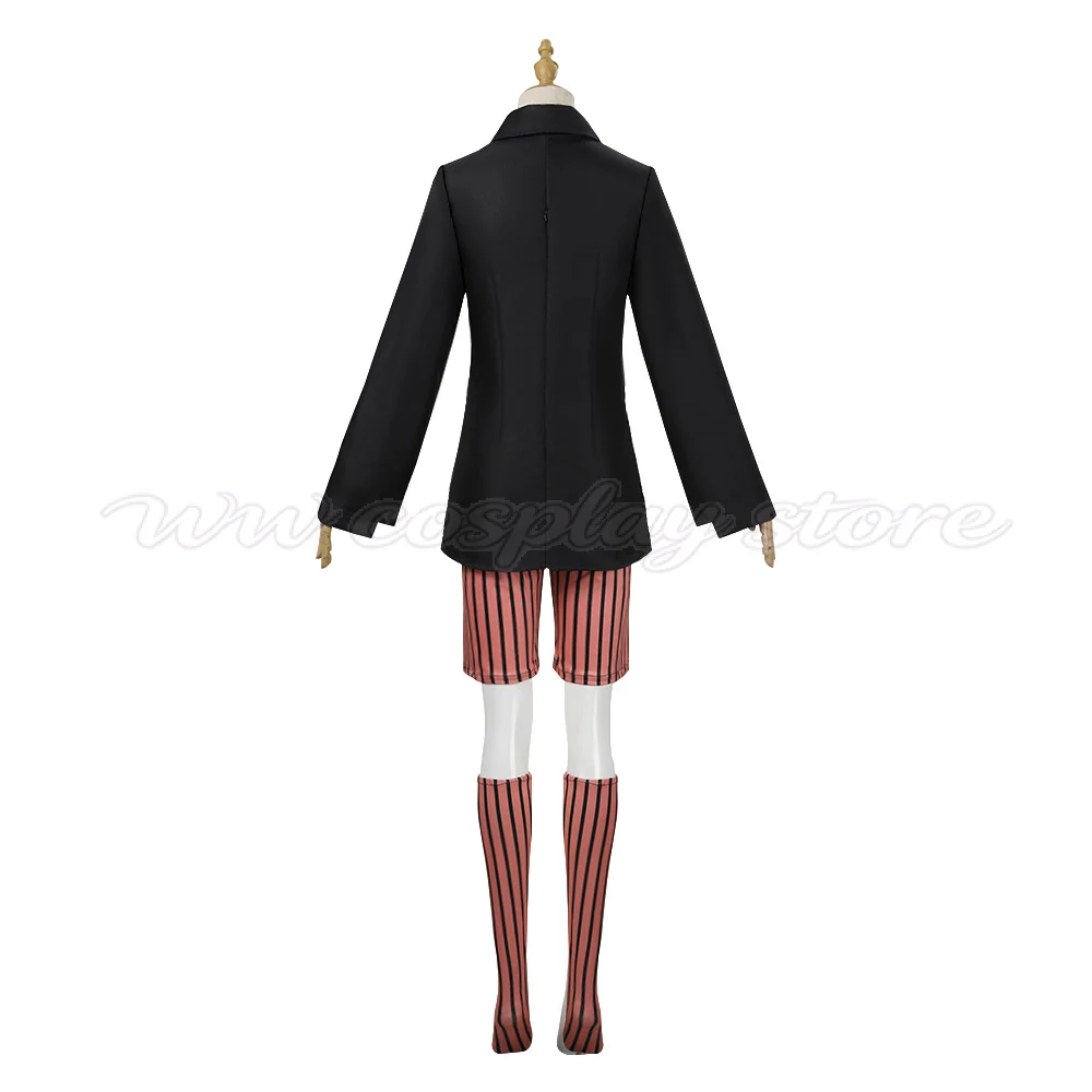 Halloween Carnival Anime Hunter Cosplay Outfit Black Uniform With Socks Full Set In Stock For Men Women Masquerade Fancy Dress view 4