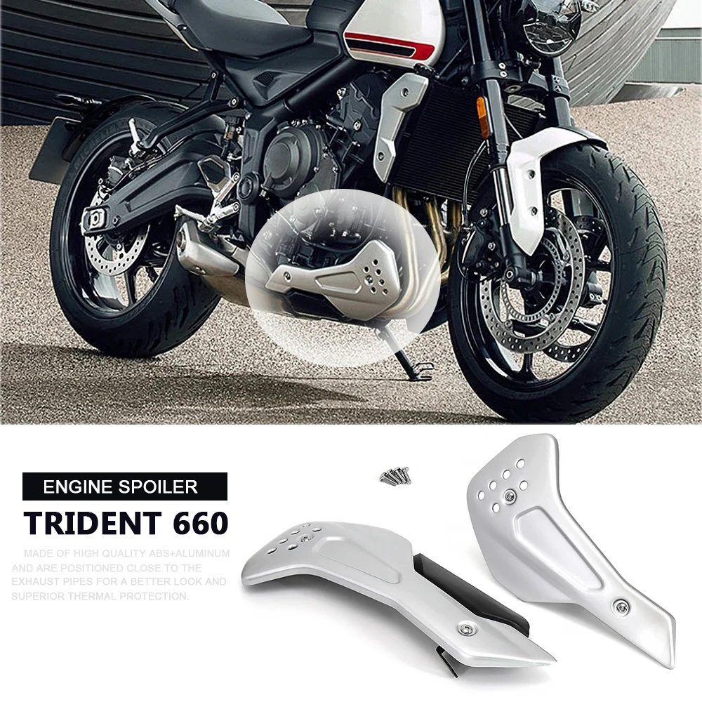 2021 2022 2023 For Trident 660 Trident660 Engine Belly Pan Protection Plate Kit Motorcycle Lower Side Fairing Guards Accessories