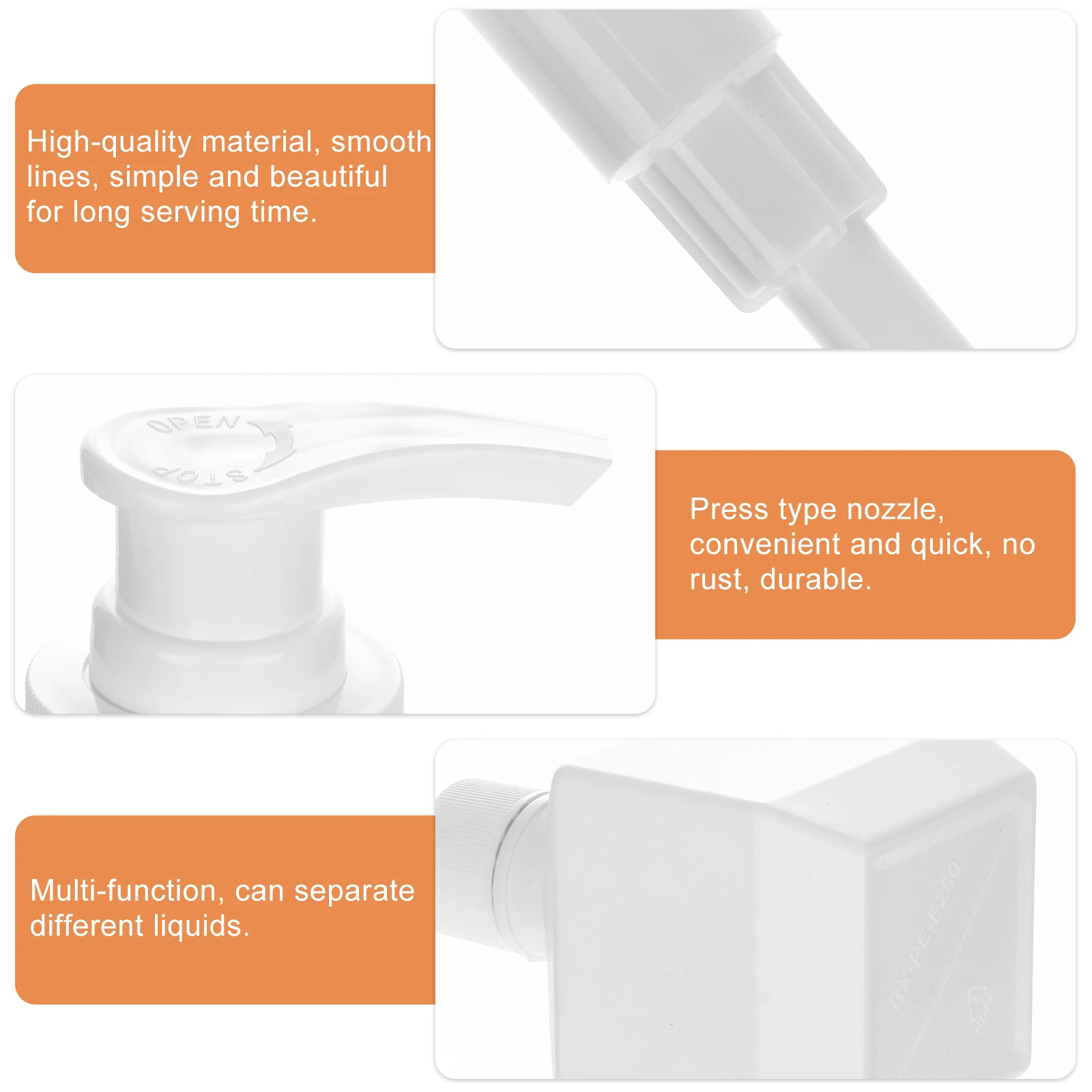 

3 Pcs Toiletry Bottles Press Shower Shampoo Dispenser Travel Bathroom Supplies Gel