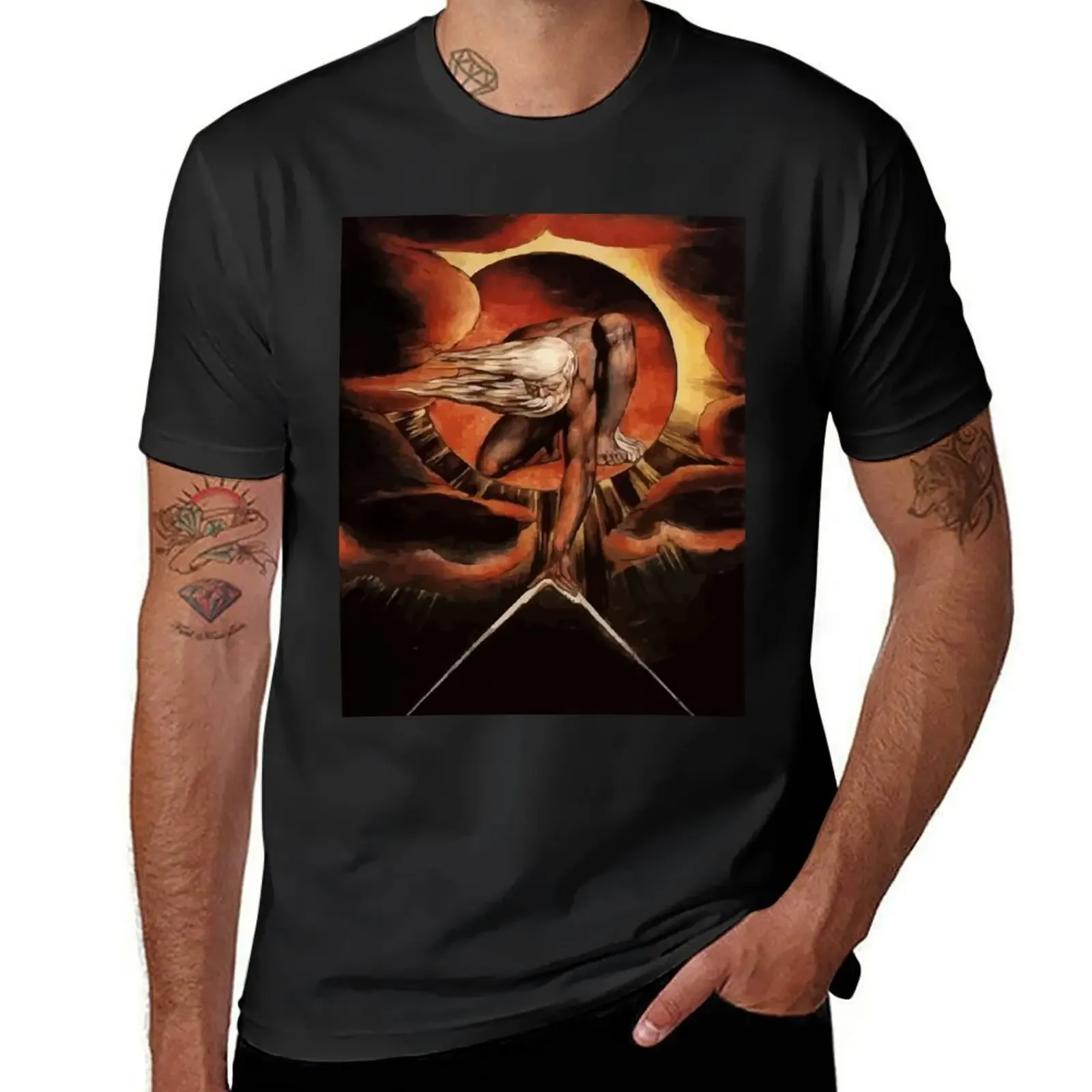 

William blake the Great Architect T-Shirt for a boy sports fans mens t shirts casual stylish