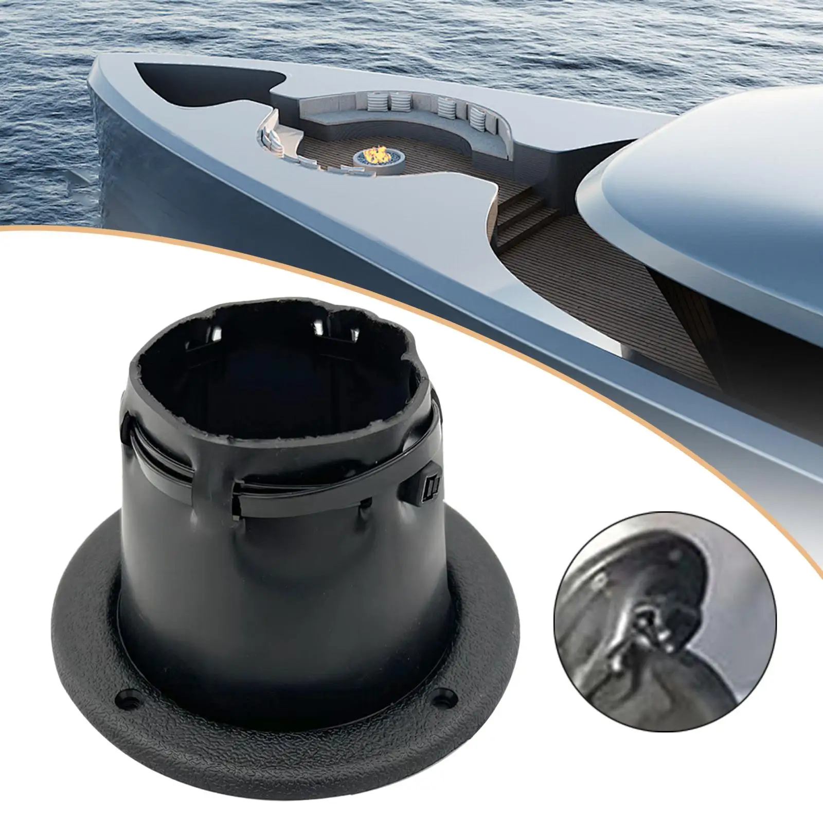 

Marine Cable Boot Management Universal Boat Transom Steering Wires Boot with Cable Tie Cable Sleeve for Boat RV Car Kayak