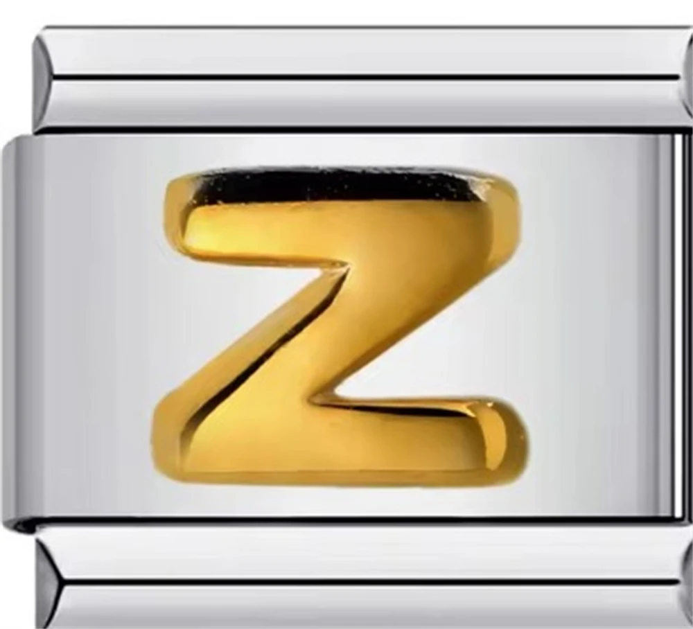 سوار ساحر من الستانلس ستيل للرجال والنساء ، ذهبي 26 حرف ، وصلات إيطالية ، يناسب سوار 9 ، مجوهرات تصنعها بنفسك ، هدية ذكرى سنوية ، ساخن ، ،