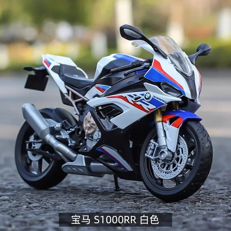 WELLY 1:12 2021 BMW S1000 RR Motorcycle Simulation Alloy Model Collection Decoration Gifts Toys for Boys B731