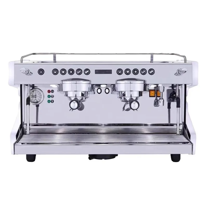 Commercial coffee machine, electronically controlled semi-automatic double-head coffee machine, high cup version
