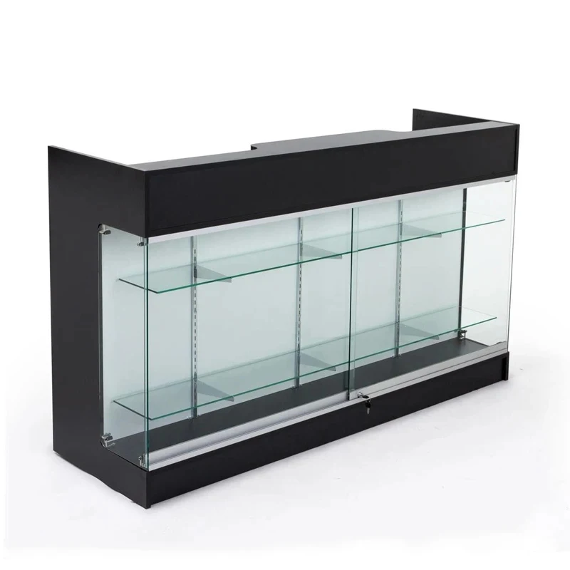custom.Customized MDF Supermarket Cashier Table Contemporary Design Checkout Counter Retail