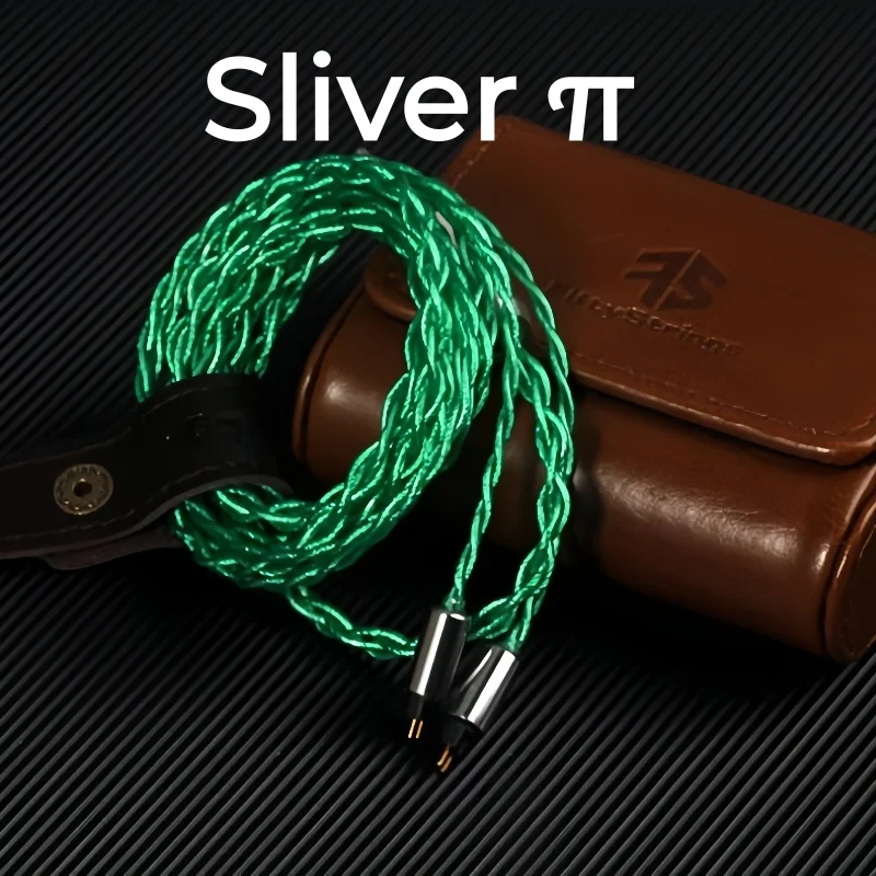 

FiftyStrings Sliver Π Wanlong Upocc Single Crystal Sterling Silver Female Voice Cable HIFI Headphone Upgrade Cable