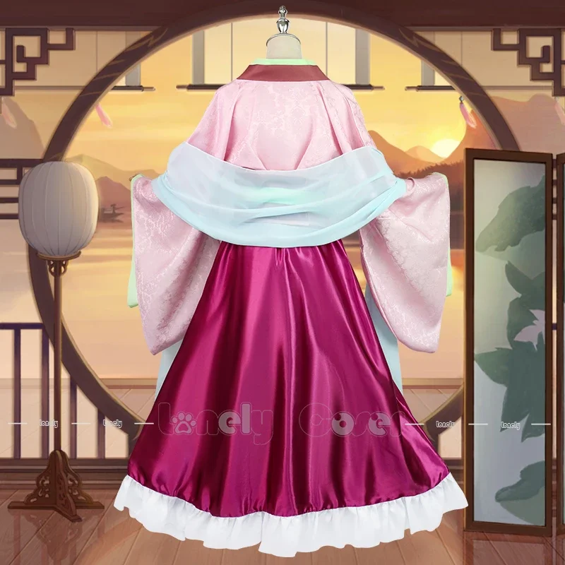 

Anime The Apothecary Diaries Maomao Cosplay Costume Hanfu Antiquity Uniform Necklace Earrings Hairpins Halloween Girls Women