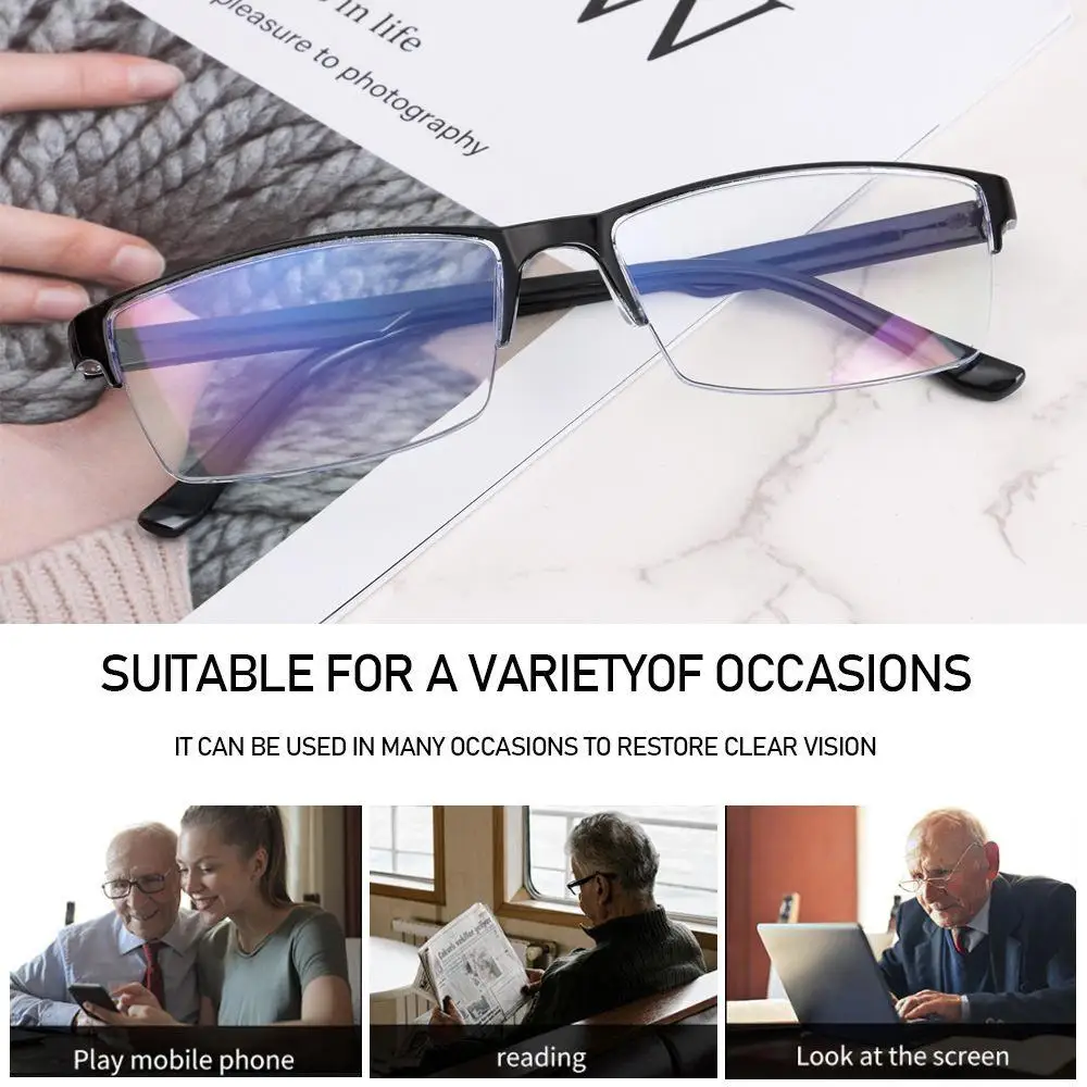 Women Anti Blue Light PC Reading Glasses Computer Grade Glasses Presbyopia Eyeglasses Anti-blue Ray