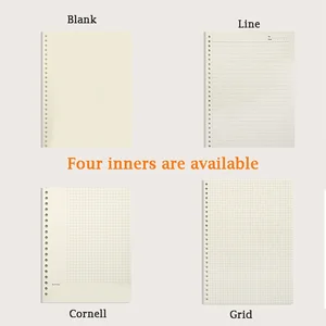 Recarga substituível de folhas soltas, caderno a4 a5 b5, planejador de fichário, 6 estilos disponíveis, material escolar de escritório, acessórios de papelaria 8 principais vendas caderno de fichario - №5