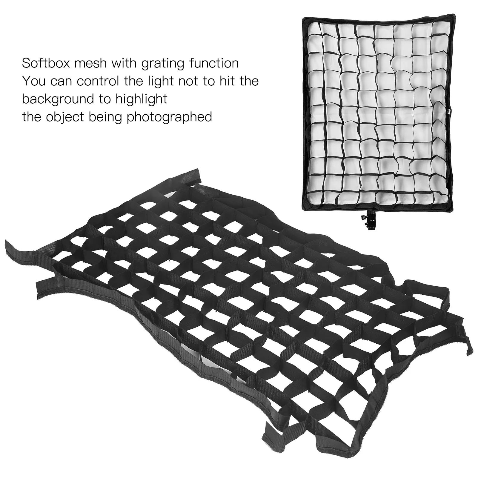 Nylon Softbox Grid Softbox Cellular Grid 50x70cm Foldable Softbox Cellular Grid Mesh for Photography Shooting Studio Accessories