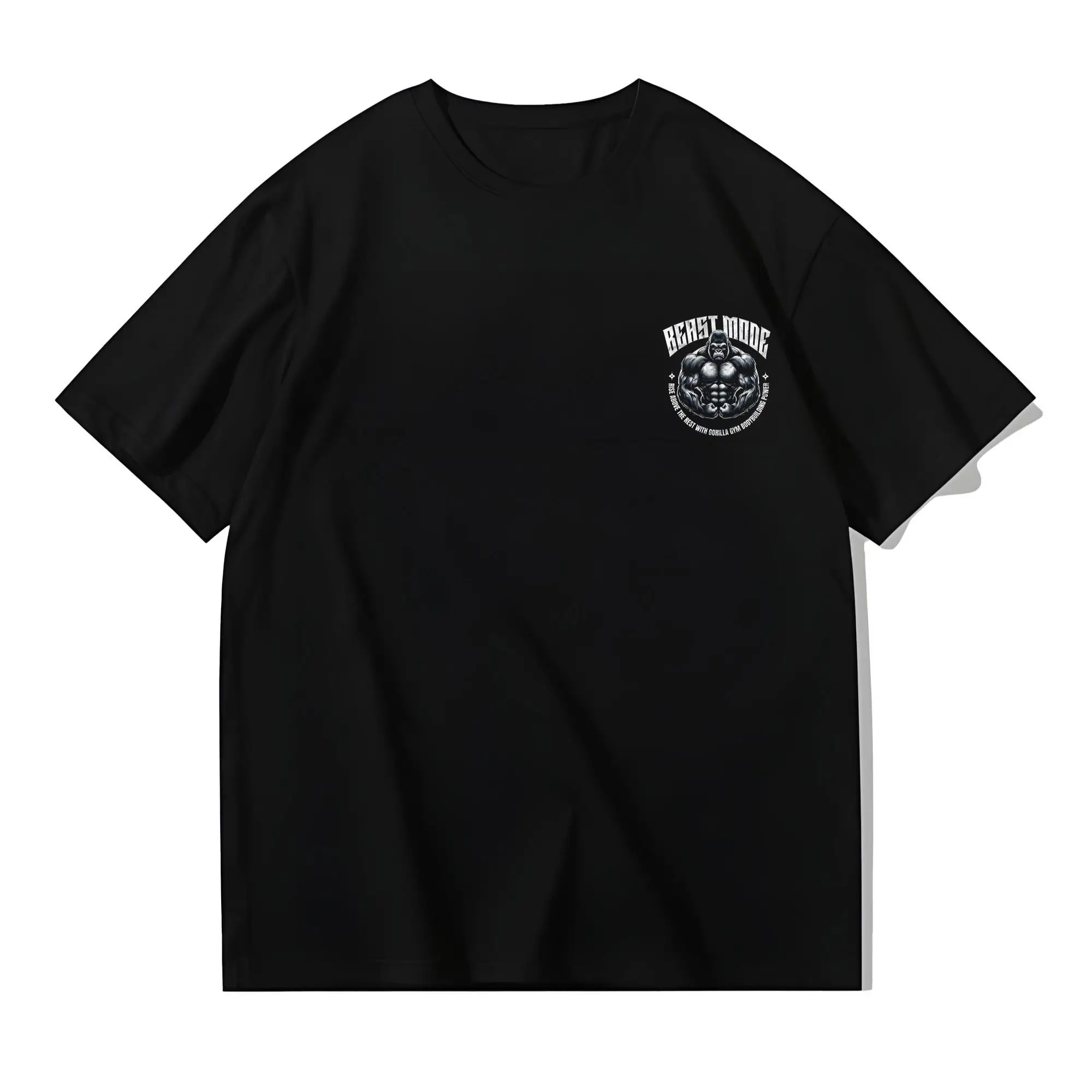 الغوريلا مطبوعة قصيرة الأكمام تي شيرت الرجال الصيف العصرية العلامة التجارية الرجال والنساء نفس نصف كم تي شيرت ملابس رياضية رداء علوي غير رسمي