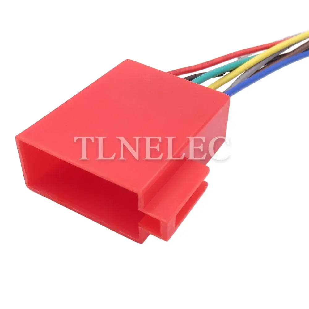 8 Pin Way Automobile Audio Unsealed Socket with Wires Car Wire Harness Connectors For VW 106455-4 106455-1 106455-3
