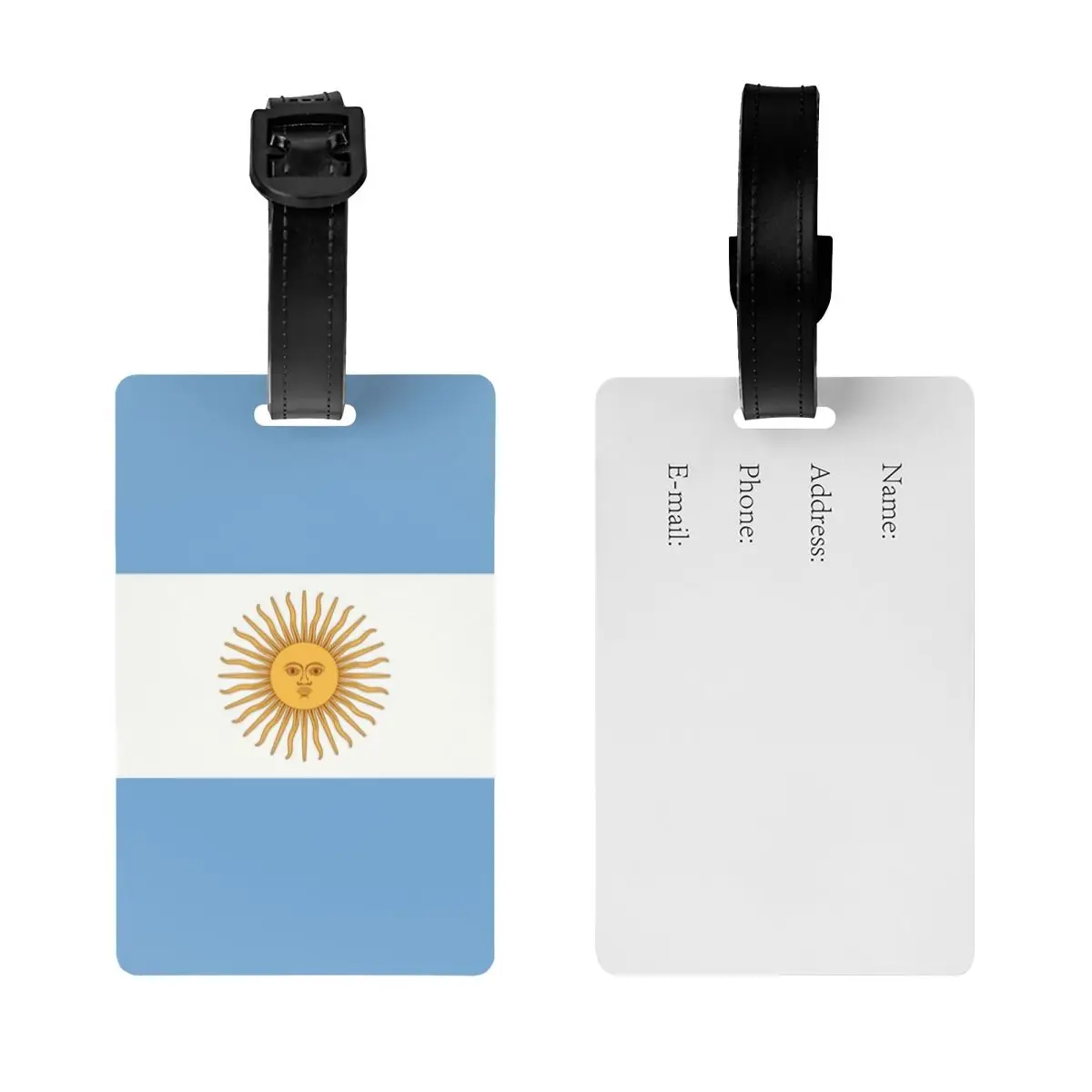 Bagagem Tags da Argentina para Viagem Mala, Privacidade Cover, ID Label, Tag Bagagem