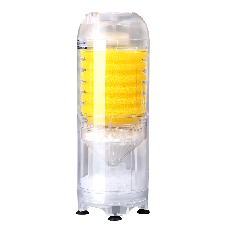 Three-In-One Fish Tank Filter Built-In Oxygenator Waste Absorber Water Purifier Small Size No-Water-Change Required Accessories