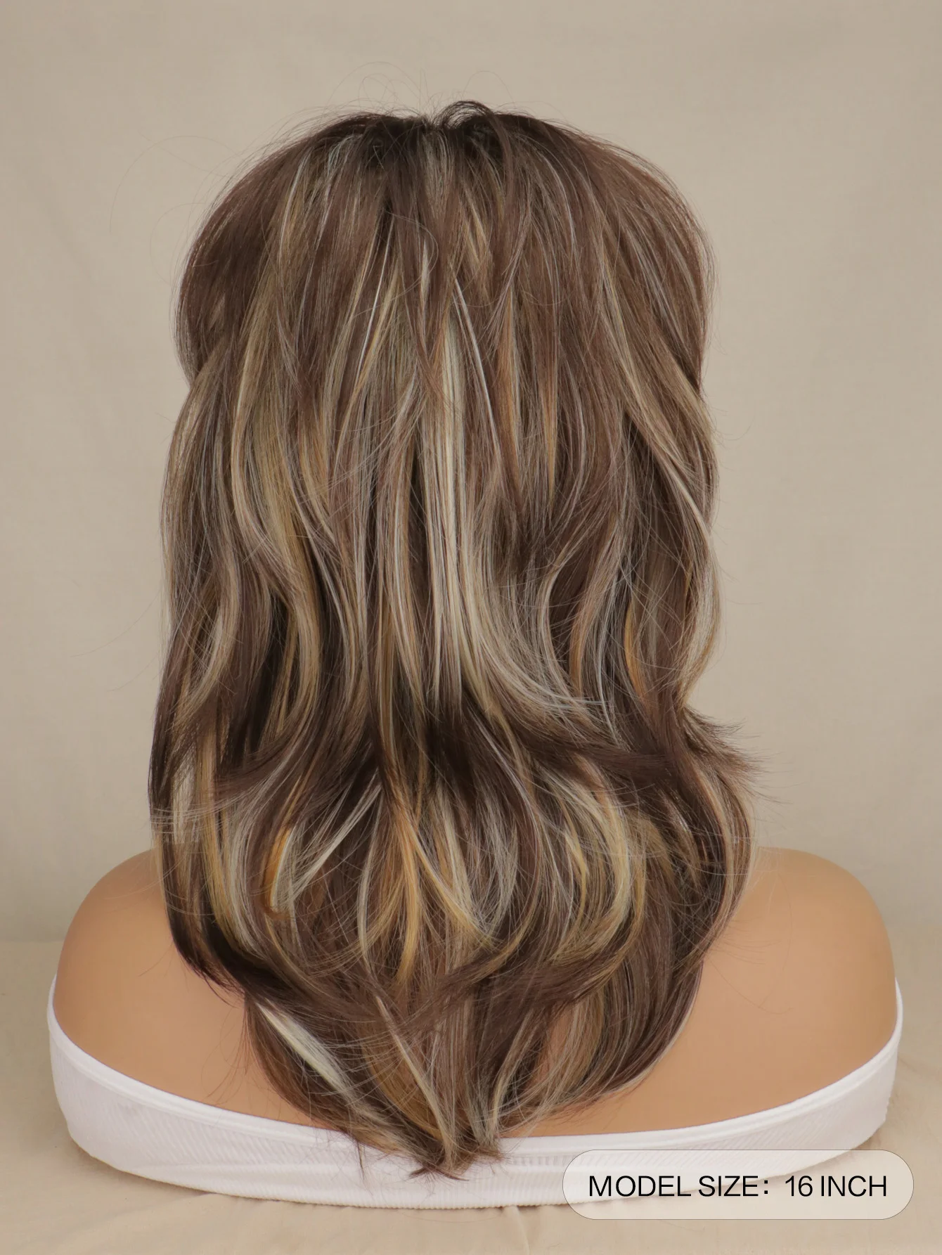 Brown Mixed Blonde Pixie Cut Wig for Women