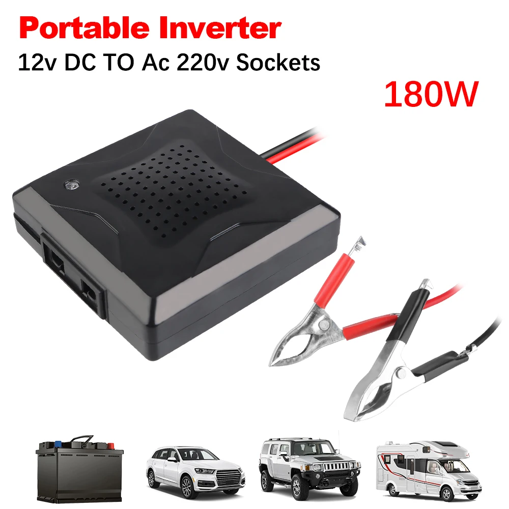 180W Haushalt Inverter DC 12V Zu AC 220V Speicher Batterie Konverter Outlet Buchse EU/Us-stecker Port Power Adapter Auto Inverter