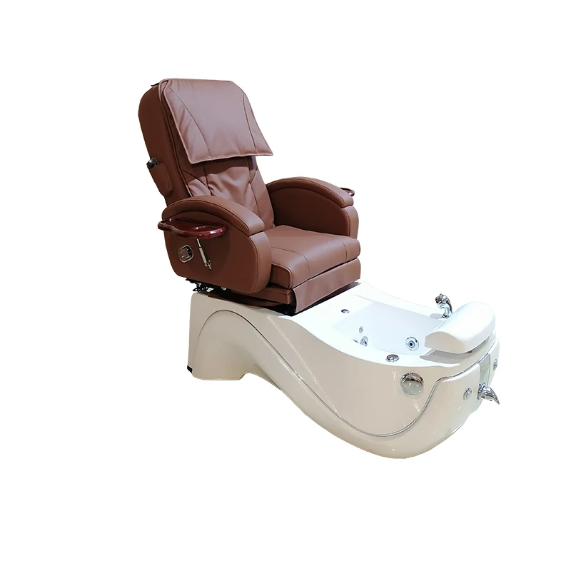 

Reclining Manicure Pedicure Chairs Nail Salon Station Luxury Foot Spa Chair Electric Massage Spa Pedicure Chair