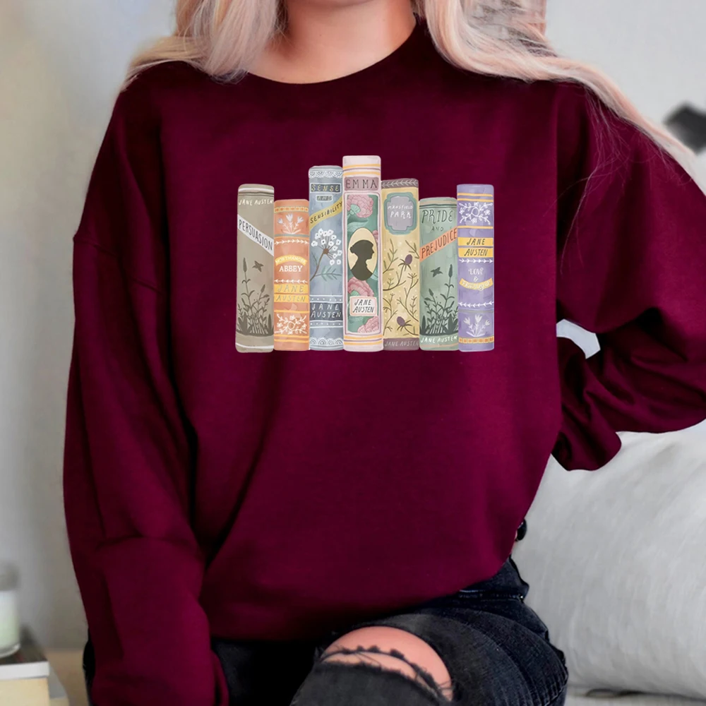 Writer Books Graphic Sweatshirt Obstinate Headstrong Girl Shirt Feminist Book Lover Shirts Unisex Long Sleeves Sweatshirts