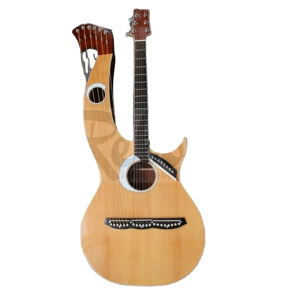 

Weifang Rebon 20 String Harp Acoustic Electric Guitar/Harp Guitar