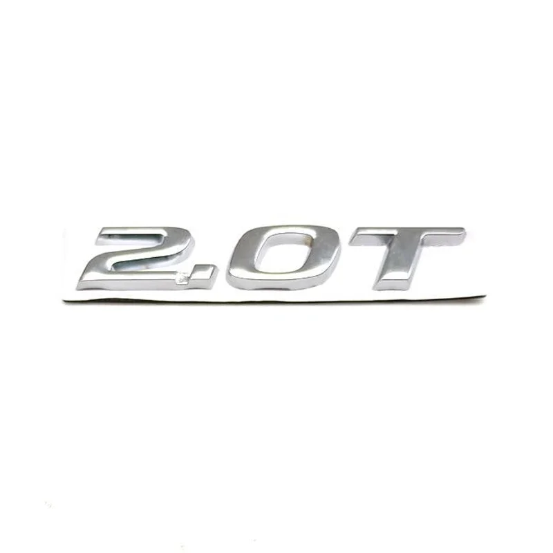 Metal 2.0T Logo Car Body Emblem Sticker Trunk Decal for Toyota Nissan Honda Buick Chevrolet Infiniti Suzuki Audi BMW KIA Skoda