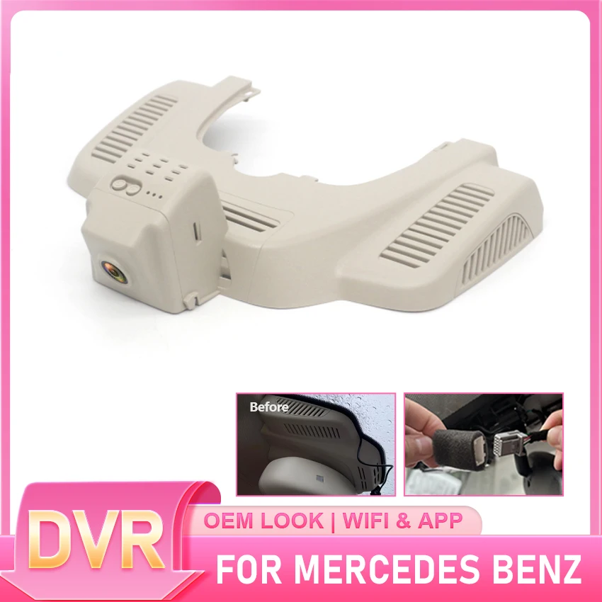 

For Mercedes Benz MB GLE W166 GLS X166 2015 2016 2017 2018 2019 Dash Cam Front Rear Camera DVR Plug and Play Recorder Wifi