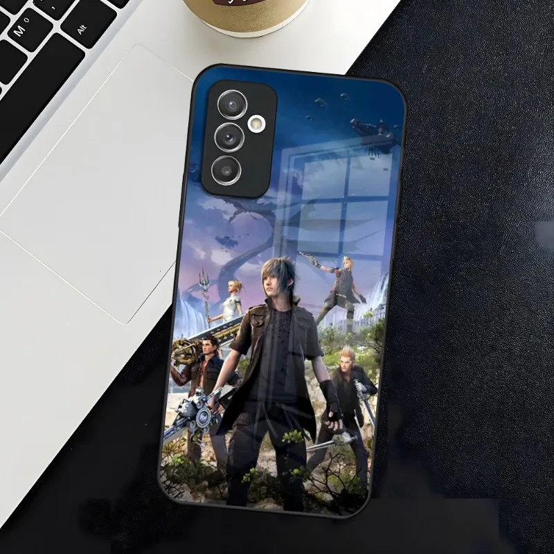 Final Fantasy Xv Ffxv Phone Case For Samsung S30 S21 S20 S23 S22 Fe S10 E S9 Note 20 10 Pro Ultra Plus 5G Glass