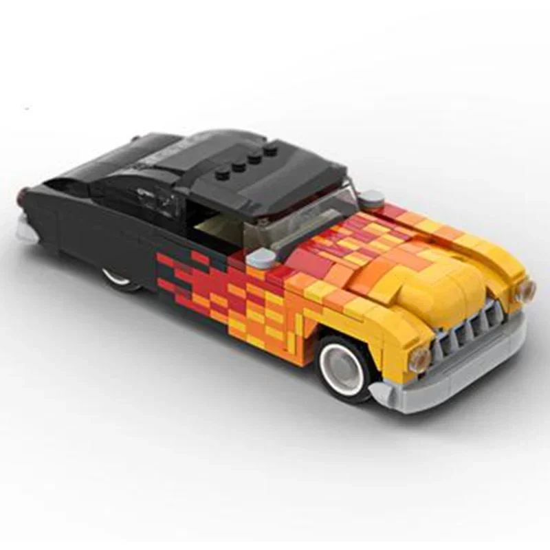 Moc Gebäude Ziegel Stadt Auto Modell Flamme Geschwindigkeit Champion Technologie Modulare Blöcke Geschenke Spielzeug Für Kinder DIY Sets Montage