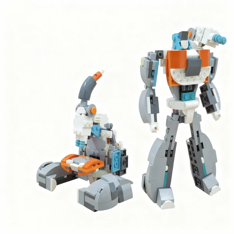 232pcs MOC Transformer Microscope Perceptor Using Creator Playful CAT Creator Creator 3-in-1 Model Building Blocks Toy DIY 3D