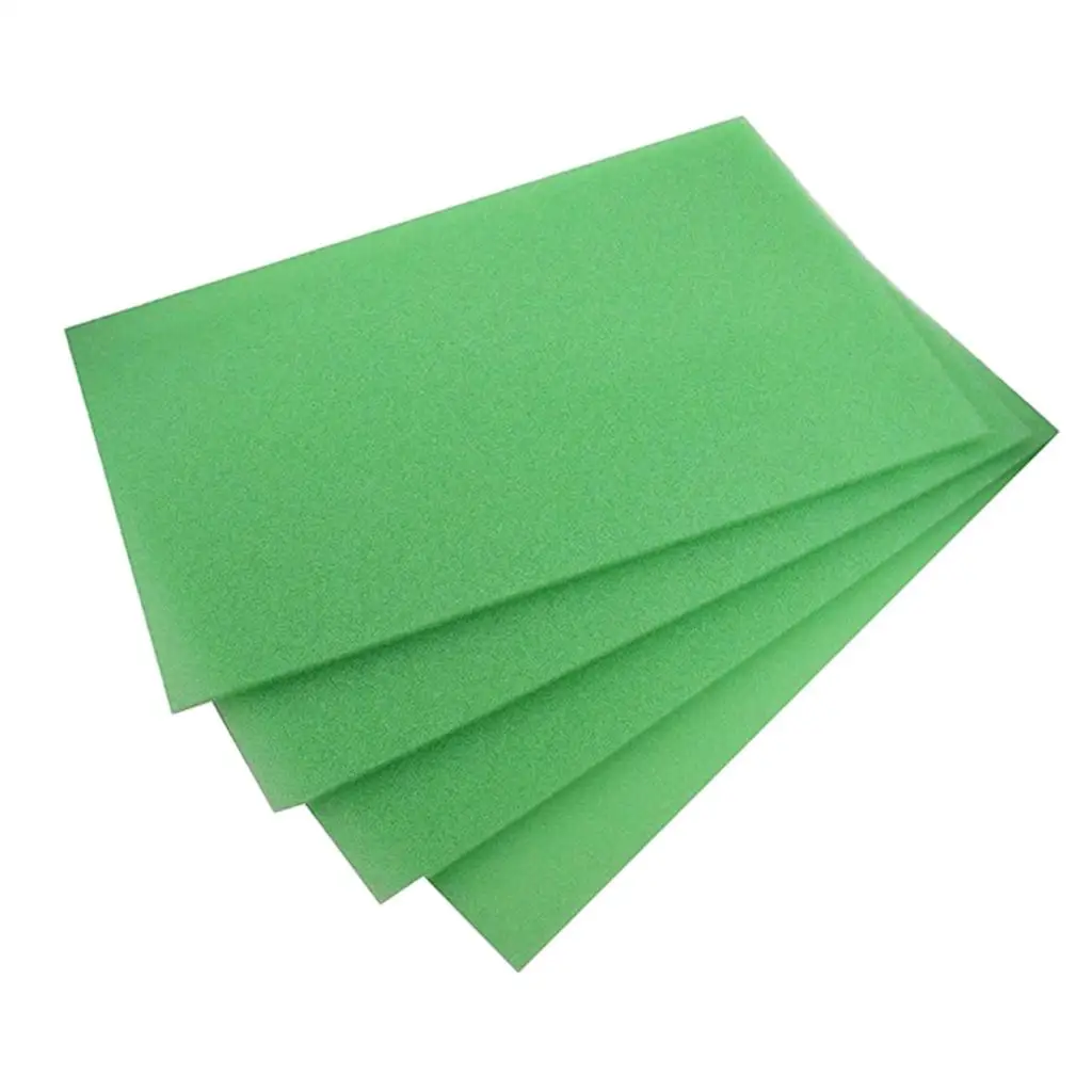 4pcs Kitchen Refrigerator Cabinet Pad Anti-corrosion Fridge Liner Mat Green