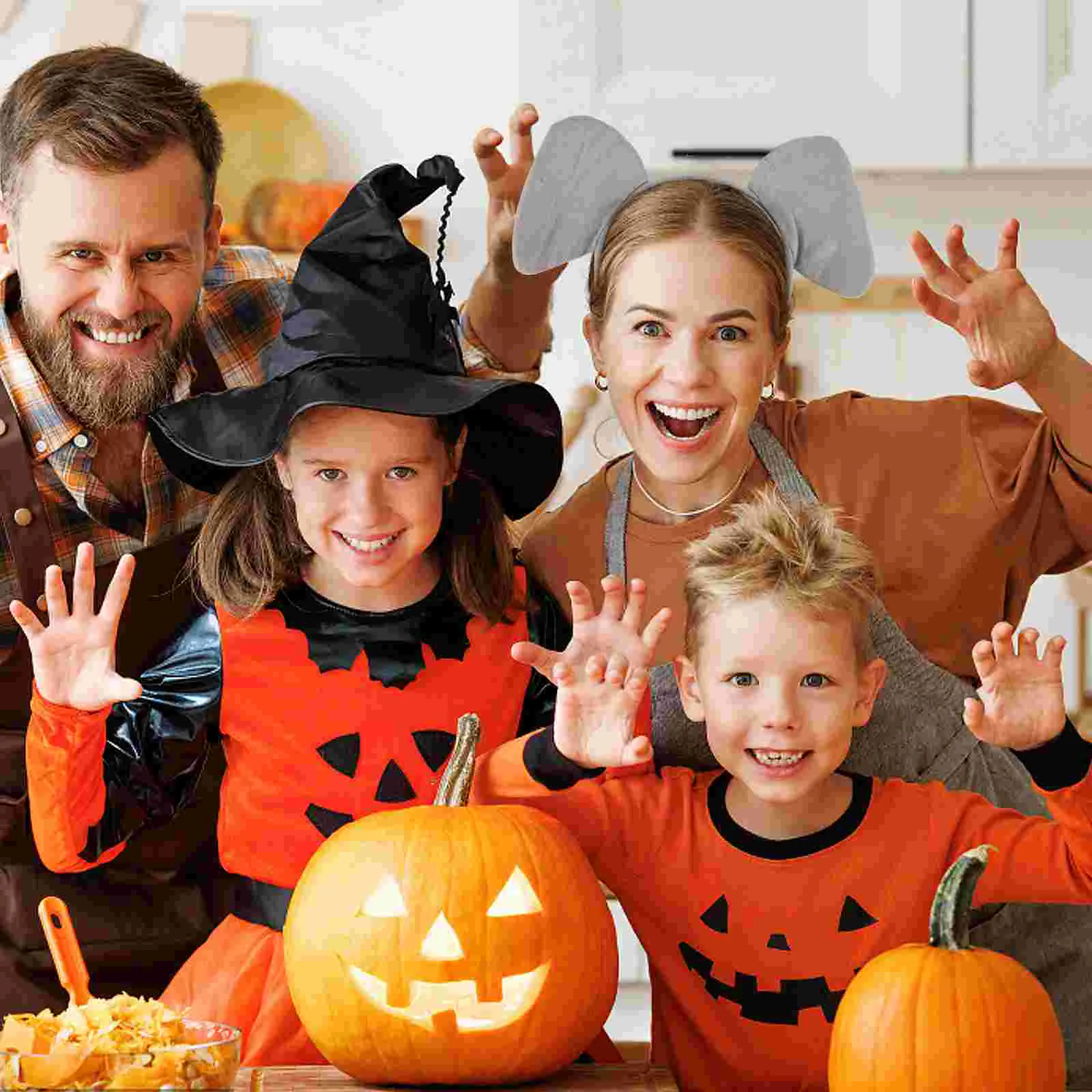 Diadema de elefante para Halloween, orejas de animales, accesorio para el cabello para niña, bandas divertidas