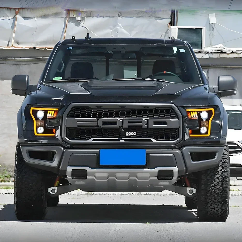 For Ford Raptor F150 2015-2017 LED Auto Headlights Assembly Upgrade High Quality Projector Lens Car Front Lamps Accessories