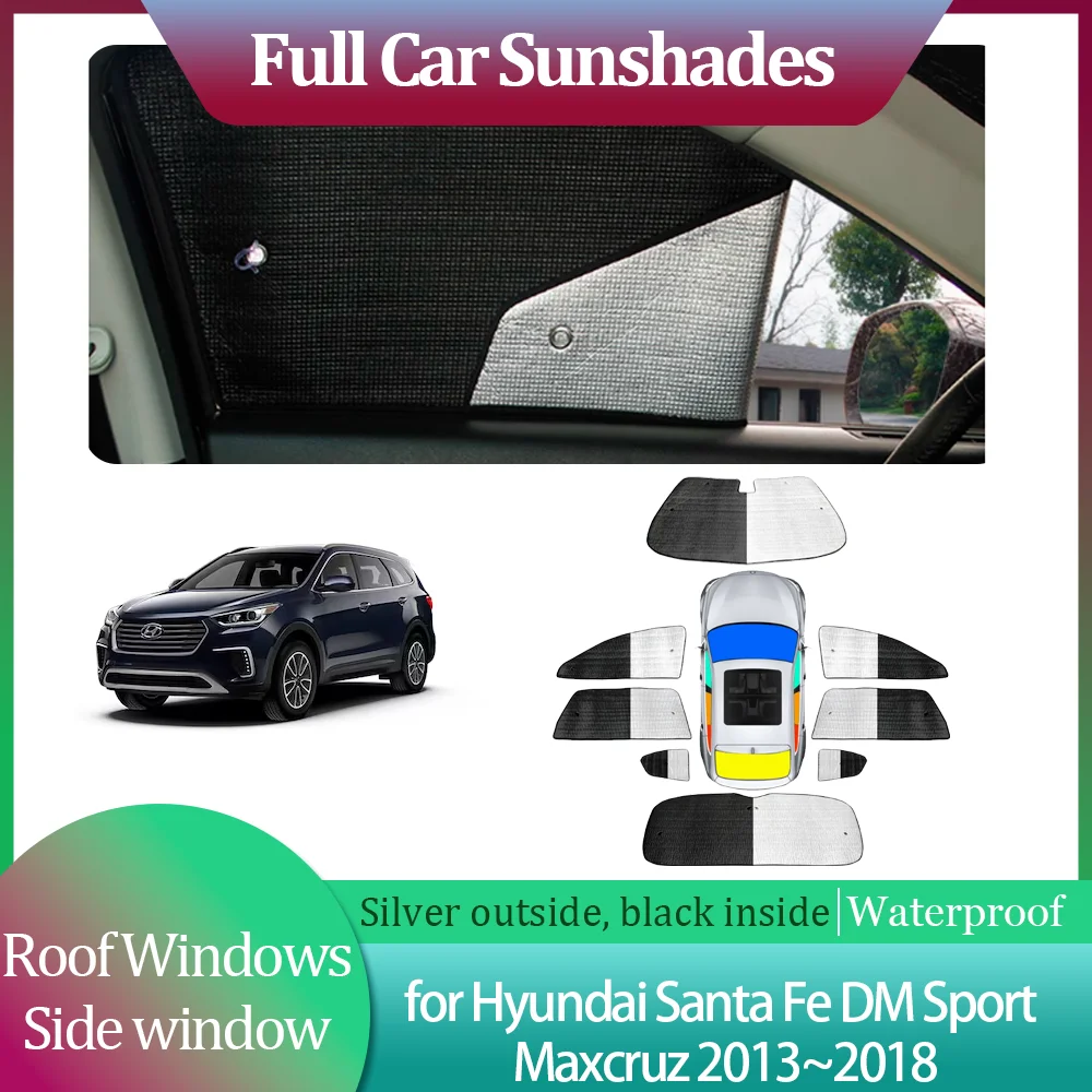 

Автомобильные солнцезащитные козырьки для Hyundai Santa Fe DM Sport Maxcruz 2013 ~ 2018,2014 2015 2016 2017 занавеска на лобовое стекло, солнцезащитный козырек на крыше, аксессуары