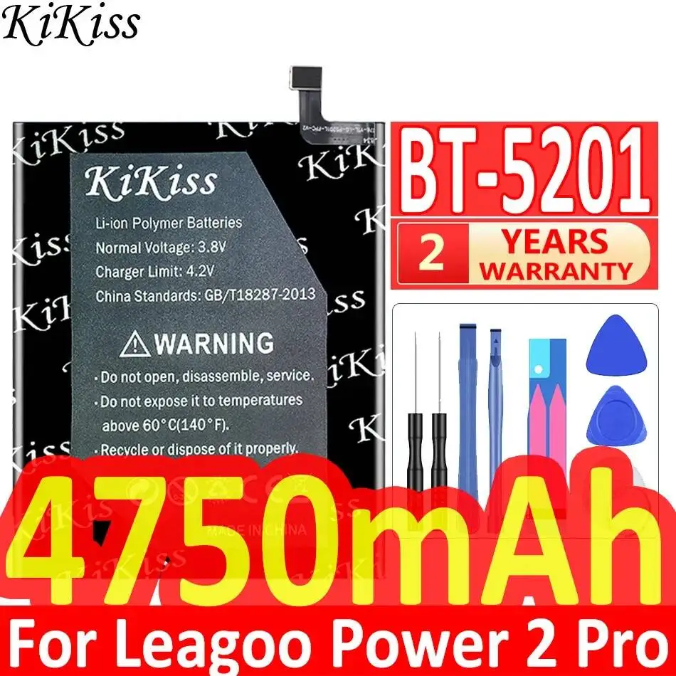 BT-5201 4750mAh Premium Replacement Mobile Phone Battery For Leagoo Power 2 Pro