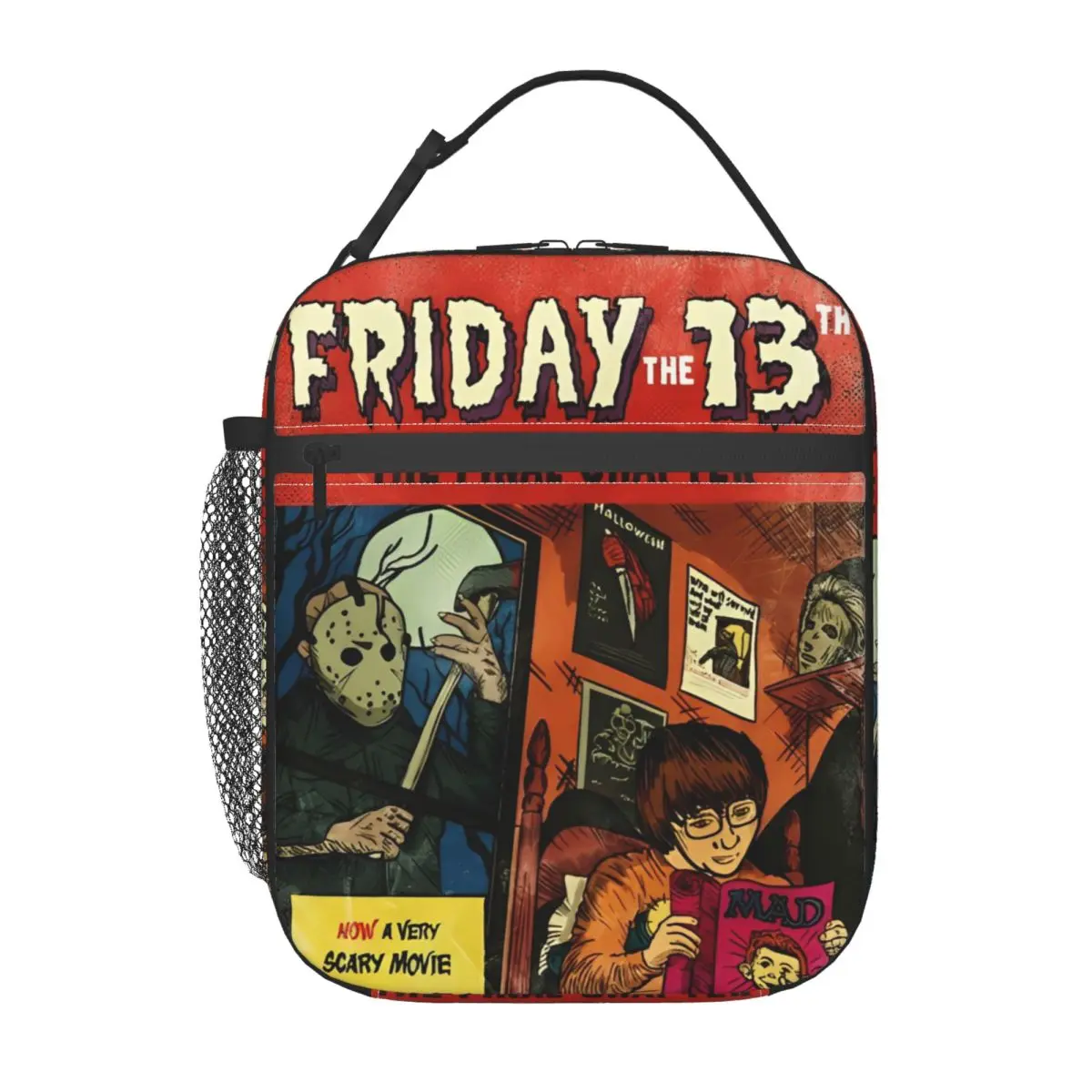 Friday 13th Halloween Movie Thermal Insulated Lunch Bags School Jason Voorhees Portable Box for Lunch Thermal Cooler Food Box