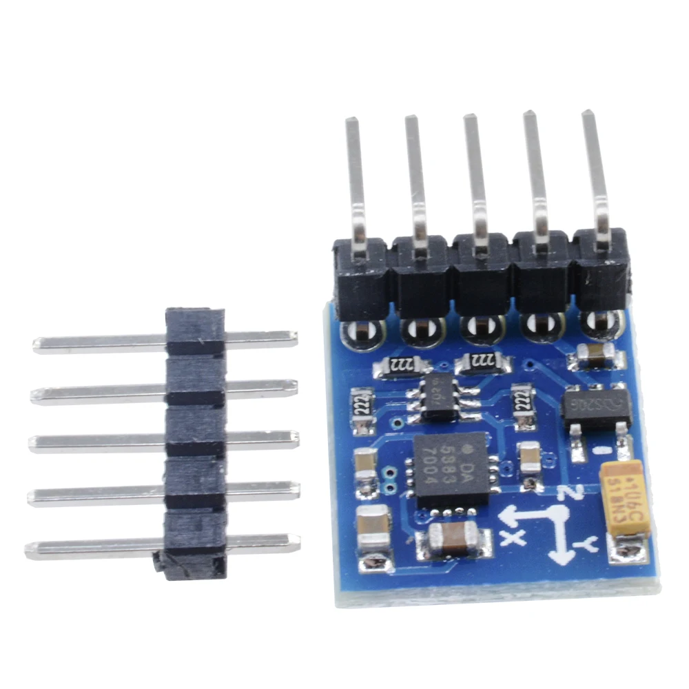 GY-271 HMC5883L Dreiachsiger Magnetfeldkompass Magnetometer IIC-Sensormodul für Arduino – Detail 12