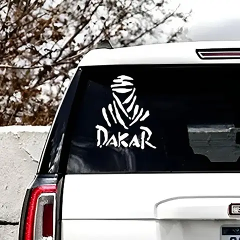 자동차 오토바이 스티커 DAKAR 랠리 게임 자동차 바디 범퍼 Windows 오토바이 노트북 벽 비닐 데칼 자동차 튜닝 액세서리
