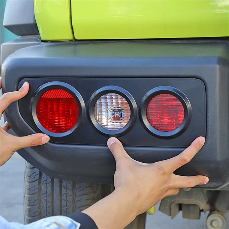 For Suzuki Jimny Sierra/K‑Car JB74 JB64 2019 + Car Styling Tail Light Shell Rear Fog Lamp Cover Protector Decoration Accessories
