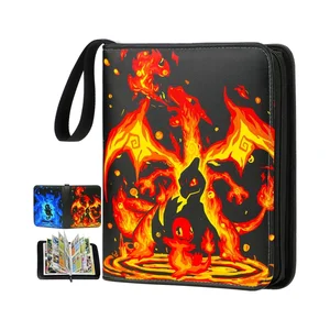 Tarjeta de intercambio Binder-4 Pocket 400 Pockets Tolder Tolder Álbum con 50 mangas extraíbles de colección de tarjetas portátiles con cremallera 10 mejores carpetas de tarjetas de ventas 4 bolsillo - №1